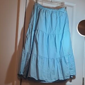 Altar'd State Sky Blue A-Line Skirt
